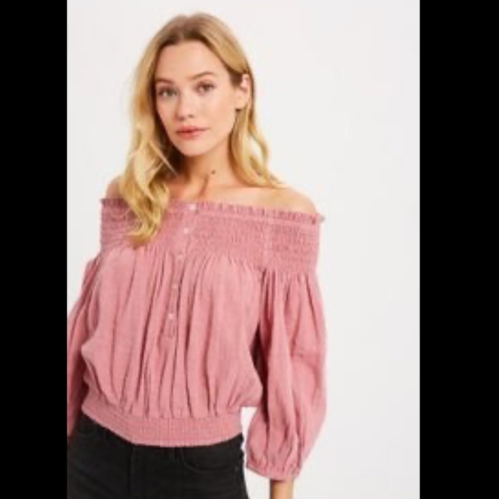 Cropped Off the Shoulder Top